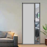 Nouveau design Porte coulissante de chambre intérieure Portes coulissantes en aluminium Stores en nid d'abeille