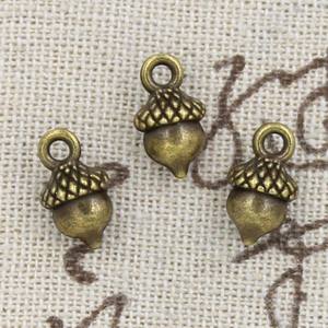 Écrou <span class=keywords><strong>noisette</strong></span> <span class=keywords><strong>noisette</strong></span> breloques couleur argent Antique pendentifs pour la fabrication de bijoux collier accessoires artisanat fait à la main 13x8x6MM - Product Image 6