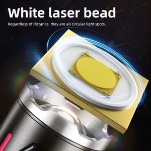 Nueva oferta High Lumens Potente 5 modos Zoom telescópico Aleación de aluminio recargable Blanco Led Antorchas Luces Linternas tácticas - Product Image 2