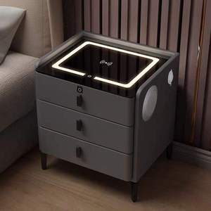 Home Furniture Bedroom Furniture Smart Nightstands Wireless Charging Table Mesita De Noche Inteligente Bedside Cabinet JJY-003 B - Product Image 4