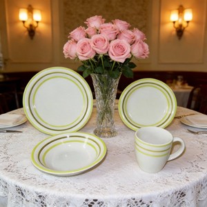 Set da Pranzo in Gres Dipinto a Mano 16 Pezzi Design Contemporaneo Marca HARVIT - Product Image 4
