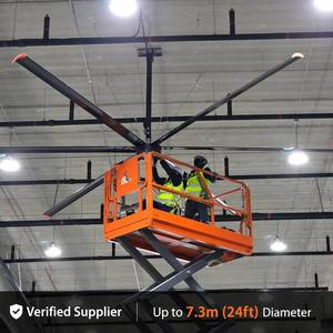 Ventilador de Techo Comercial con Motor PMSM FJDIAMOND para Centros Comerciales y Supermercados, Bajo Nivel de Ruido, Refrigeración - Product Image 1