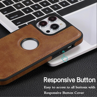 Étui de protection pour téléphone portable en cuir PU Premium pour iPhone 14 Pro Max/14 Pro/14 Plus/14, protection intégrale, antidérapant