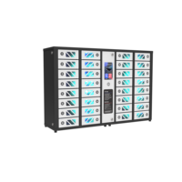 Y2 Power GIA 32 baies, casier de recharge de téléphone multilingue, station de charge rapide, peut être monté au mur, optionnel pour support au sol complet