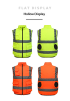 Gilet Riflettente per Uomo e Donna - Abbigliamento Estivo Rinfrescante e Resistente al Calore per Esterni con Ventola di Raffreddamento