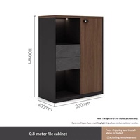 WJG-260X Armoire de classement en bois verrouillable pour bureau commercial avec cloison et rangement mural, fabriquée en Chine