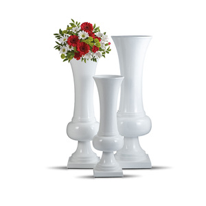 Vase haut <span class=keywords><strong>de</strong></span> 100/120/140 cm, vase trompette classique <span class=keywords><strong>de</strong></span> 1 mètre, grand vase <span class=keywords><strong>de</strong></span> sol pour la décoration <span class=keywords><strong>de</strong></span> la maison, ensemble <span class=keywords><strong>de</strong></span> vases blancs <span class=keywords><strong>de</strong></span> luxe - Product Image 4