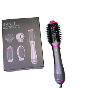 Secador de Pelo de Viaje 4 en 1 con Motor AC, Plancha, Cepillo Voluminizador, Iones Negativos, Cepillos Intercambiables, Herramienta de Peinado de 1000W - Product Image 6