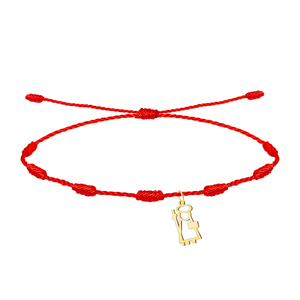 Brazalete Minimalista Cotigo de 7 Nudos en Acero Inoxidable con Colgantes y Dijes Finos de San Judas Tadeo, Hecho en China - Product Image 1