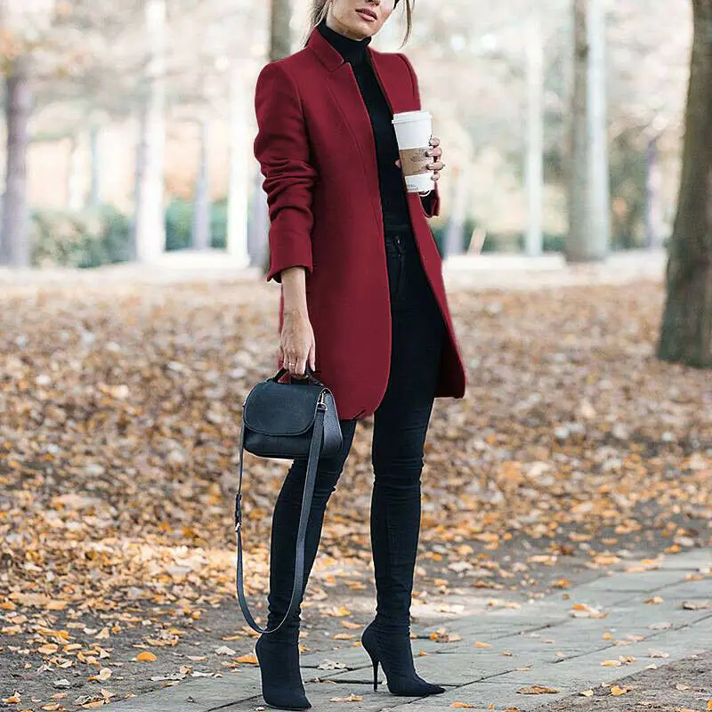 महिलाओं के लिए खाई में लंबे समय के महिलाओं कोट लंबे कोट महिलाओं जैकेट कोट सर्दी और शरद ऋतु स्वीकार अनुकूलित आकार नियमित आस्तीन आकस्मिक