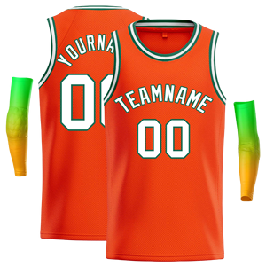 Benutzer definierte Marke Günstige Sublimation Orange Genähtes/Gedrucktes Logo Männer Basketball Trikot - Product Image 6