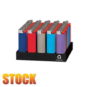 Stock BlC Maxi Lighter J5 J6 Mini Lighter Cigarette Smoking Lighter Plastic Gas Lighter 53/Tray