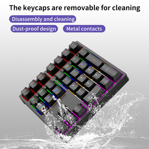 34คีย์แบบมีสาย USB Type-C คีย์บอร์ดตัวเลขกลไกขนาดเล็กที่เหมาะกับการยศาสตร์ RGB สำหรับการเล่นเกมคอมพิวเตอร์สำนักงานและธุรกิจมีในสต็อก - Product Image 6