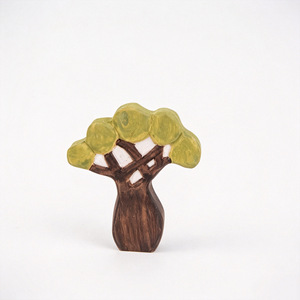 Ornamento a Forma di Albero in Legno di <span class=keywords><strong>Tiglio</strong></span> Dipinto a Mano, Stile Nordico, Decorazione Creativa da Scrivania/Ufficio, Artigianato in Miniatura - Product Image 4