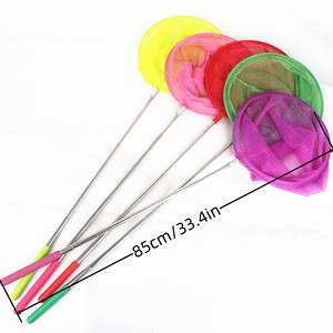 Mini épuisette en acier inoxydable pour enfants, pour attraper les insectes, les libellules, les poissons rouges et les poissons d'aquarium, colorée - Product Image 2