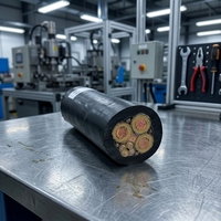 Huaqi 3,3kV Flammhemmendes Kupfer-Bergbaukabel EPR-Isoliert Ölbeständig CPE-Gummi-Ummantelung Flexibles Stromversorgungskabel