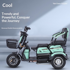 Nouveau modèle de tricycle électrique standard national, mini-<span class=keywords><strong>scooter</strong></span> électrique d'assistance pour adultes, idéal pour le transport familial et les trajets domicile-école des enfants - Product Image 4