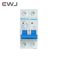 Contacteur de puissance AC MCB 1P 2P 3P 4P 6A 16A 20A 40A 63A AC 230V 400V bouton interrupteur relais thermique disjoncteur Miniature