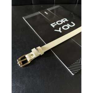 Cinturón Delgado para Mujer Fiori, Hebilla de Doble Punta, Estilo Casual de PU Color Cobre - Product Image 3