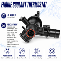 Termostato Automotriz para Mercedes Benz OE 6512003200 Compatible con Modelos 2017-2020 2.1L 2143CC 131 Cu in L4, Repuesto Automotriz
