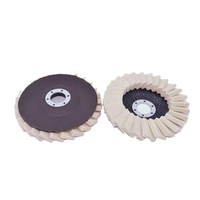 Haute qualité 5 pouces 5mm dureté moyenne feutre abrasif laine rabat roue de polissage OEM voiture disque de polissage