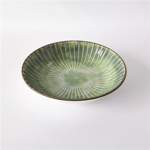 Juego de Vajilla de Porcelana Fina al por Mayor - Relieve Radial Verde Sunburst, Platos de 10.5''/7.5''/8'', Aptos para Microondas/Lavavajillas/<span class=keywords><strong>Horno</strong></span> - Product Image 5