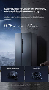 Refrigerador Inteligente Original Yunmi 603L con Pantalla Táctil y Función de Fabricación de Hielo - Product Image 3