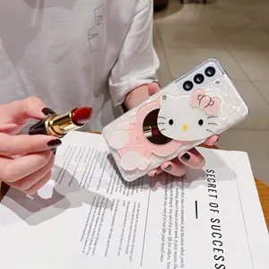 Mẫu Vỏ Mèo Tráng Gương Hello Kitty Mới Phù Hợp Với Ốp Điện Thoại Redrice Note94g Ốp Bảo Vệ 9Pro 5G 10 Mẫu Nữ 11
