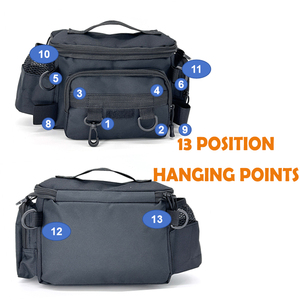 Sac banane de sport pour homme, sac de taille Oxford pour le camping en plein air, sac de <span class=keywords><strong>pêche</strong></span> pour leurres et accessoires de <span class=keywords><strong>pêche</strong></span> - Product Image 2