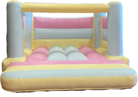 Château gonflable rose commercial d'intérieur pour événements, aire de jeux souple, château de rebond, aire de jeux intérieure