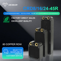 Ventilateur de refroidissement par eau Socooler CRD8-45R haute performance à 8 voies, faible bruit, avec dissipateur thermique en cuivre et roulement à billes pour boîtiers d'ordinateur