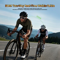 Auriculares Inalámbricos para Ciclismo de Montaña, Compartir Música, Resistentes al Agua IPX5, Alcance de 500M, para Esquí y Escalada en Roca