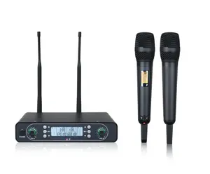 GPUB – ensemble de micro Vocal sans fil professionnel, 2 microphones à main dynamiques sans fil UHF, nouveau produit