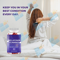 Gummies de mélatonine en marque blanche 5mg 10mg sans sucre pour le sommeil, formule et emballage personnalisés, fabricant OEM