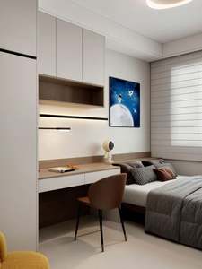 Fabricant de meubles sur mesure Meubles de chambre à coucher Armoire moderne modulaire en bois Design Garde-robe de chambre Style minimaliste - Product Image 5