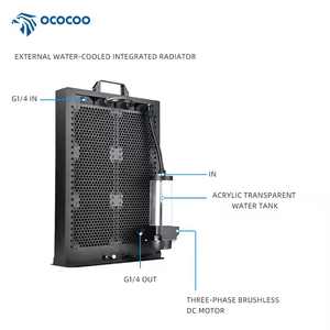 OCOCOO BC8 Serveur de refroidissement hydraulique en cuivre avec radiateur et ventilateur de refroidissement pour boîtier d'ordinateur - Product Image 5