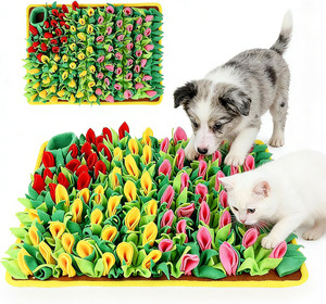 Pet Snuffle <b>Mat</b> for Dogs Stimulating Toys Stress Relief for Dogs <b>Cats</b> Rabbits Control Eating Speed and Training Scent Dog Treat - Product Image 1