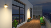 Lampes solaires murales multi-styles pour extérieur, étanches IP65, alimentées par énergie solaire, avec détecteur de mouvement crépusculaire et au lever du soleil, pour porche