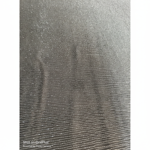 Tissu perlé en coton de qualité supérieure avec paillettes et ornements en cristal pour la haute couture disponible au prix d'exportation - Product Image 1