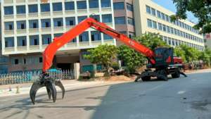 이동식 JG 스크랩 자재 취급 크레인 스크랩 힙 크레인 취급 굴삭기 핸들러 기계 - Product Image 6