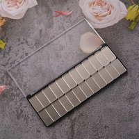 Palette d'ombres à paupières magnétiques transparente vide, étui de rangement pour maquillage personnalisable, emballage cosmétique OEM ODM, vente en gros