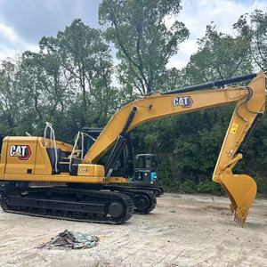 รถขุด CAT 323 พร้อมบุ้งกี๋ขุดสีเหลือง ติดตั้งบนแทร็กสำหรับงานก่อสร้าง - Product Image 3