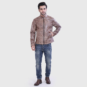 Chaqueta de Cuero de Primera Calidad, Estilo Moderno, Tela Personalizada, Último Precio, Impermeable, Chaqueta Gruesa para Hombre - Product Image 1