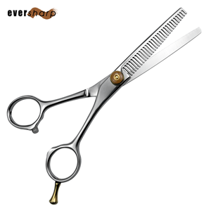 Juego de tijeras de belleza para el cabello Hoja recta con mango de acero y acero inoxidable con punta afilada y Roma para corte de cabello - Product Image 1