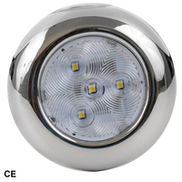 Lumière LED en forme de rondelle de 3 pouces et 4 pouces, lumière de plafond LED, lumière de dôme, lampe intérieure pour camping-car, caravane, bateau, certifiée CE/RoHS/REACH