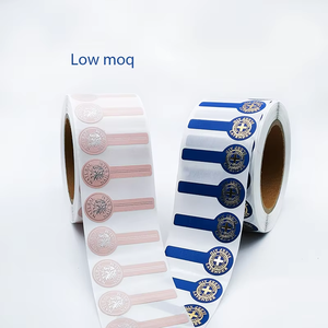 Foglio d'argento che timbra le parti superiori della bottiglia sigillano l'adesivo dell'etichetta <span class=keywords><strong>di</strong></span> carta adesiva la sigillatura impermeabile del barattolo della bottiglia <span class=keywords><strong>di</strong></span> <span class=keywords><strong>vetro</strong></span> <span class=keywords><strong>per</strong></span> la cura della pelle - Product Image 2