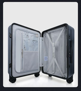 Özel Tasarım Lüks Valiz Unisex 4 Tekerlekli PC Spinner Valiz Çok Fonksiyonlu Kabin Boy Valiz Alüminyum Çerçeveli Seyahat Valizi - Product Image 4