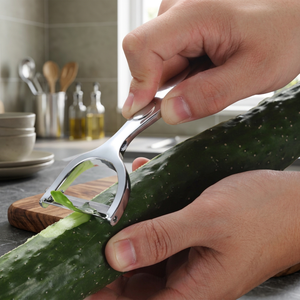 Éplucheur de légumes en alliage de zinc robuste en forme de Y, lame tranchante en acier inoxydable, éliminateur d'œufs, compatible lave-vaisselle pour cuisine commerciale - Product Image 4