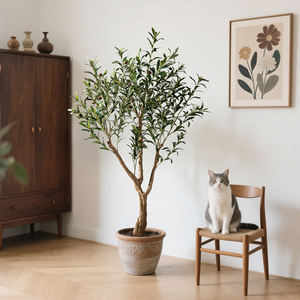 Vente en gros Nouveau design d'olivier artificiel Grand faux arbre intérieur et extérieur pour les décorations saisonnières - Product Image 1