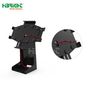 Soporte de Punto de Venta para Computadora Portátil, Diseño de Cableado Oculto, Panel Metálico Ajustable de Alto Brillo para Mostrador de Supermercado - Product Image 6